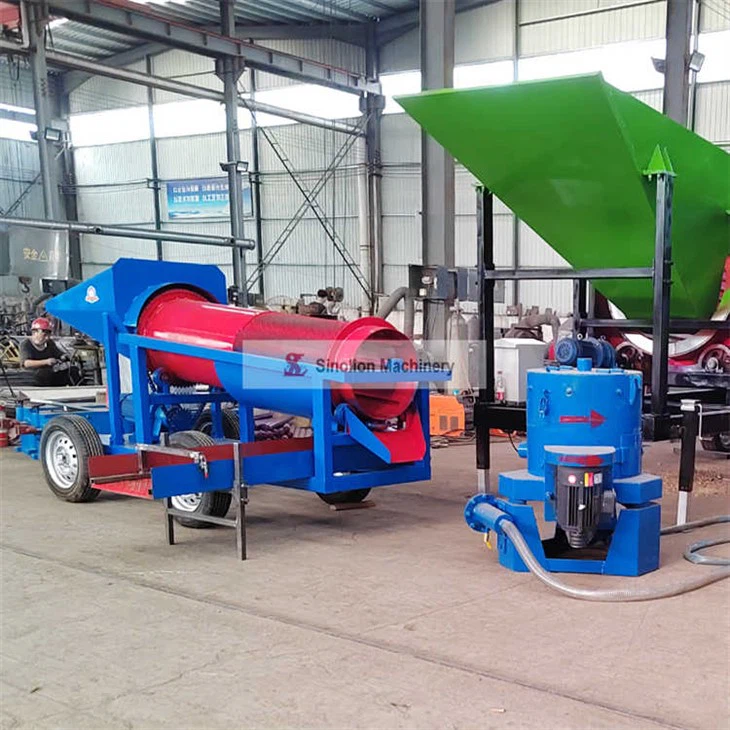 Ti lò Trommel ekran min machin